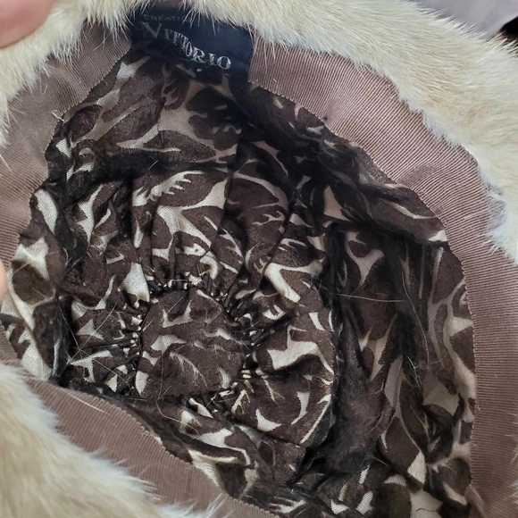 Vintage superb real champagne mink fur hat - Picture 5 of 6